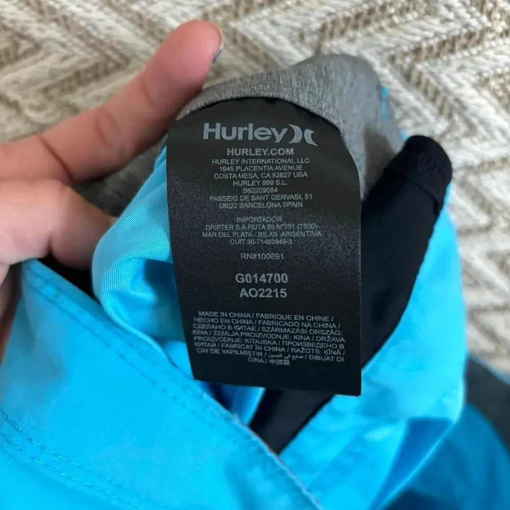 Hurley Men's One and Only Supersuede Board Shorts Swim Trunks Blue Size 28 NWT